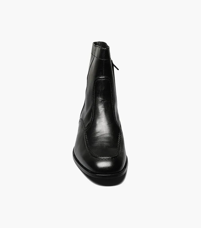 Men Essex Moc Toe Zipper Boot Black Florsheim Dress Shoes