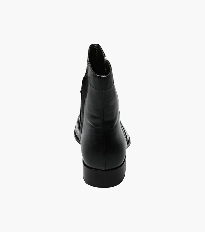 Men Essex Moc Toe Zipper Boot Black Florsheim Dress Shoes