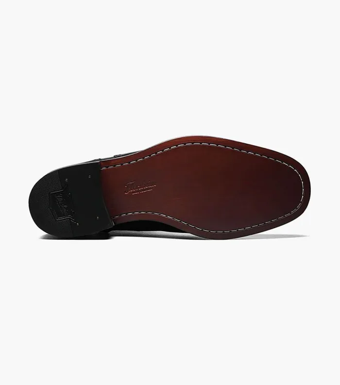 Men Essex Moc Toe Zipper Boot Black Florsheim Dress Shoes