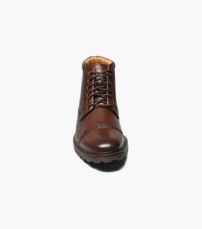 Men Estabrook Cap Toe Boot Brown Ch Florsheim Casual Shoes