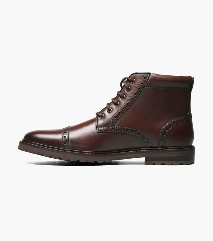 Men Estabrook Cap Toe Boot Brown Ch Florsheim Casual Shoes