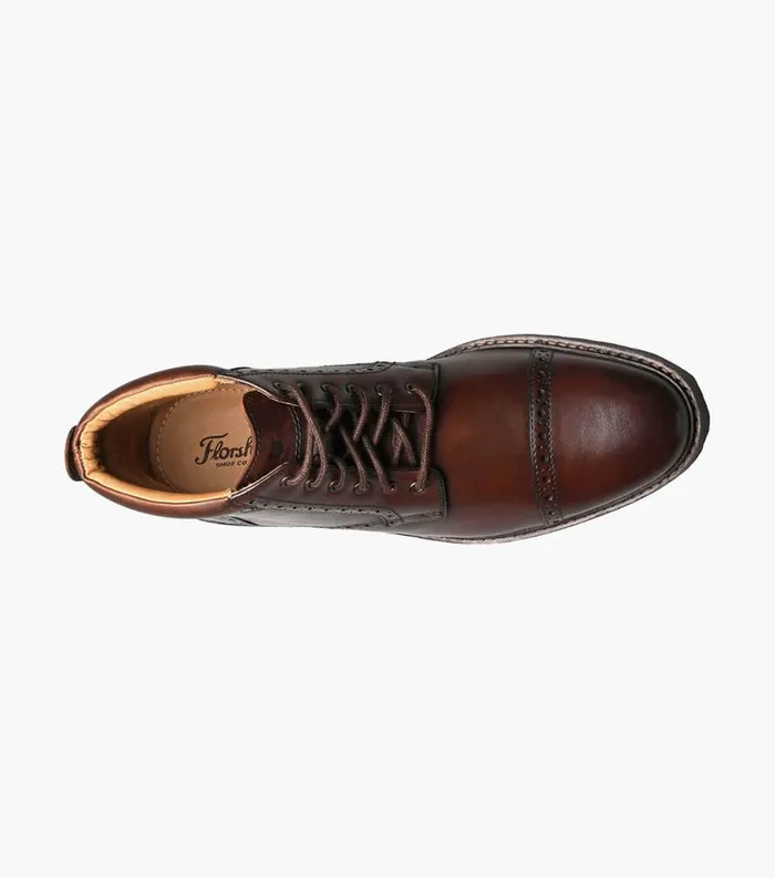 Men Estabrook Cap Toe Boot Brown Ch Florsheim Casual Shoes
