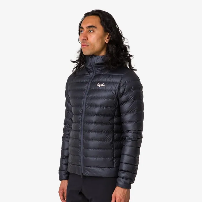Men Explore Down Jacket Blackcarbon Greyblackdark Navypale Greendark Green Rapha Jackets and Vests