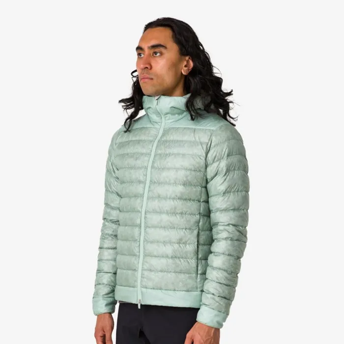 Men Explore Down Jacket Blackcarbon Greyblackdark Navypale Greendark Green Rapha Jackets and Vests