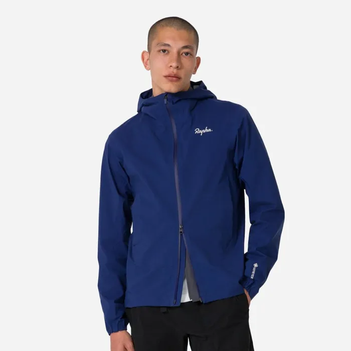 Men Explore GoreTex Jacket Navydark Navy Rapha Jackets and Vests