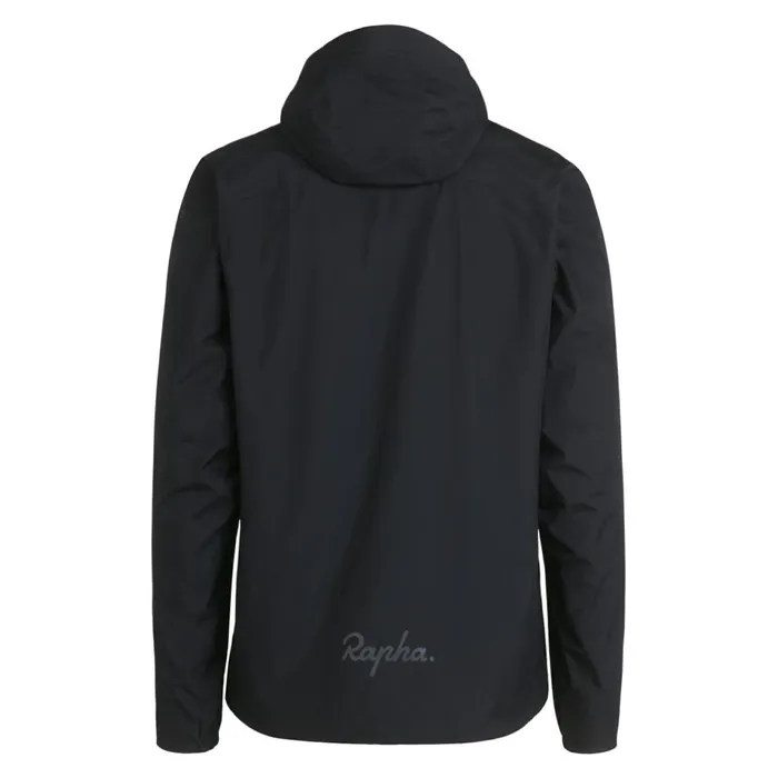 Men Explore Lightweight GoreTex Jacket Blackcarbon Grey Rapha Jackets and Vests