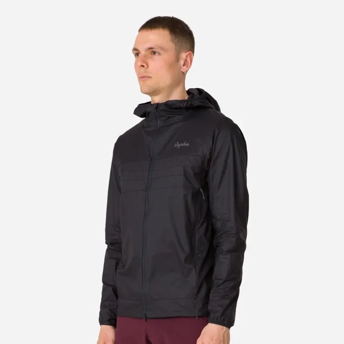 Men Explore Lightweight Jacket Blackblackgraystone Eclipselint Aloe Wash Rapha Jackets and Vests
