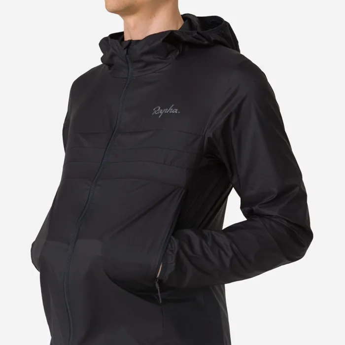 Men Explore Lightweight Jacket Blackblackgraystone Eclipselint Aloe Wash Rapha Jackets and Vests
