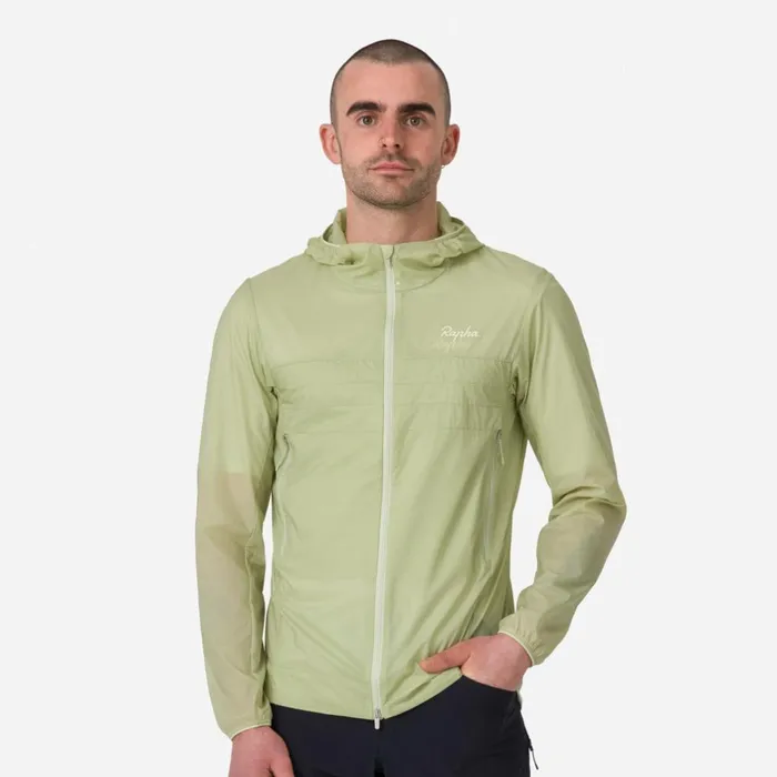 Men Explore Lightweight Jacket Blackblackgraystone Eclipselint Aloe Wash Rapha Jackets and Vests