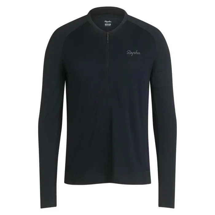 Men Explore Long Sleeve Zip Neck Tech Tshirt Blackblack Rapha TShirts and Tops Men Explore Long Sleeve Zip Neck Tech Tshirt Blackblack Rapha TShirts and Tops