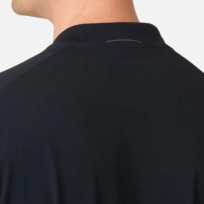 Men Explore Long Sleeve Zip Neck Tech Tshirt Blackblack Rapha TShirts and Tops