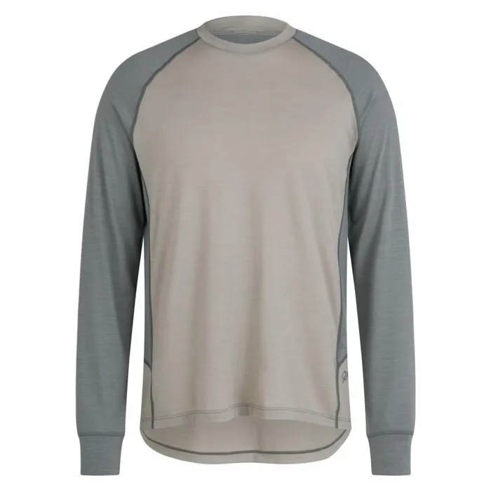 Men Explore Merino Long Sleeve Tshirt Asphalt Vulcangraystone Eclipserock Ridge Sedona Sage Rapha TShirts and Tops