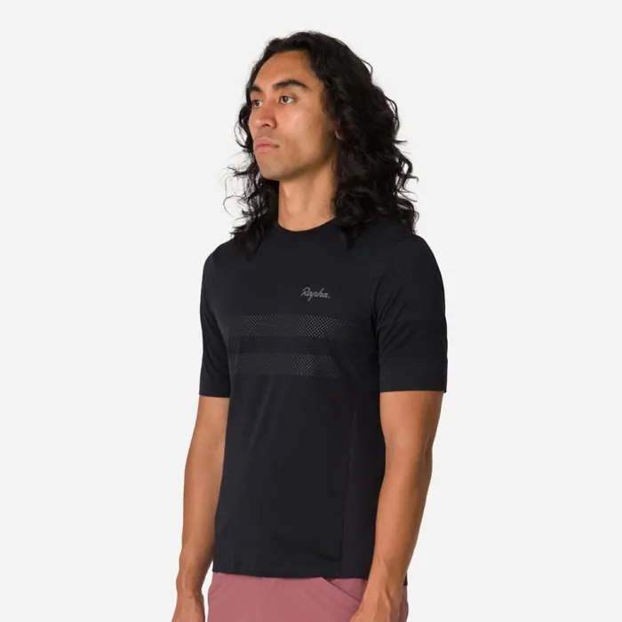 Men Explore Technical TShirt OffRoad Cycling Riding Hot Humid Weather Burgundyredblackcarbon Greynavyoffwhitedark Greydark Navy Rapha TShirts and Tops