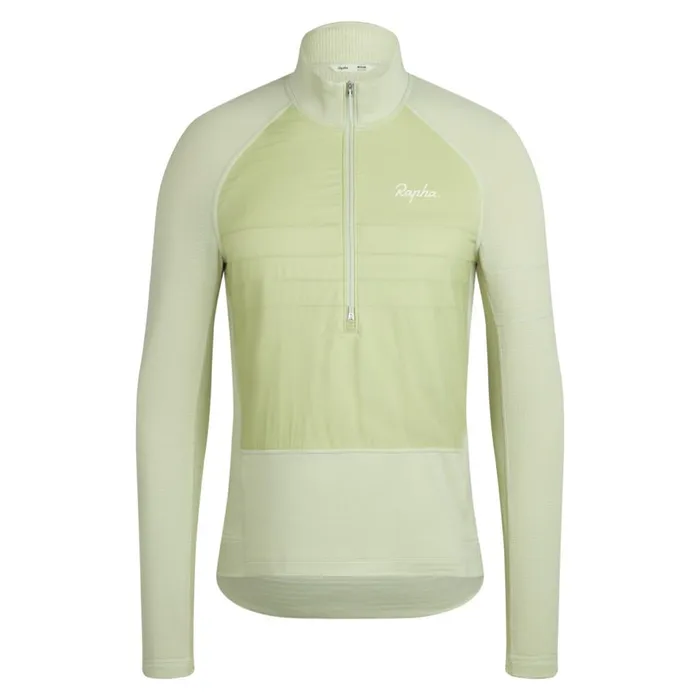 Men Explore Zip Neck Pullover Dark Greygreylint Aloe Washsage Greyrock Rapha Hoodies and Sweatshirts