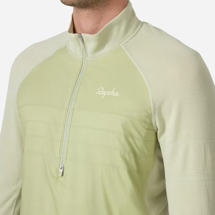 Men Explore Zip Neck Pullover Dark Greygreylint Aloe Washsage Greyrock Rapha Hoodies and Sweatshirts