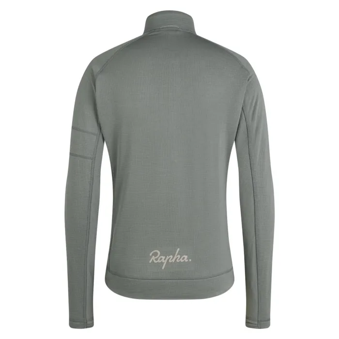 Men Explore Zip Neck Pullover Dark Greygreylint Aloe Washsage Greyrock Rapha Hoodies and Sweatshirts