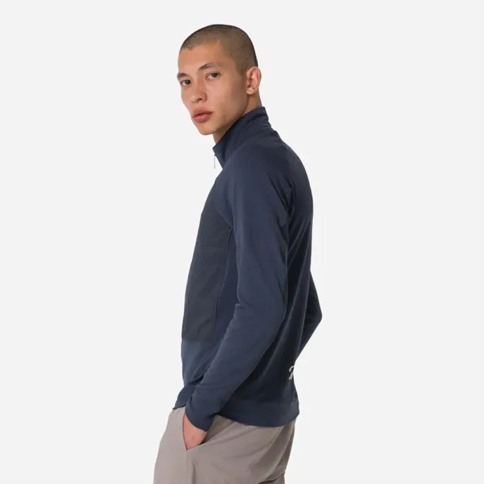 Men Explore Zip Neck Pullover Dark Greygreylint Aloe Washsage Greyrock Rapha Hoodies and Sweatshirts
