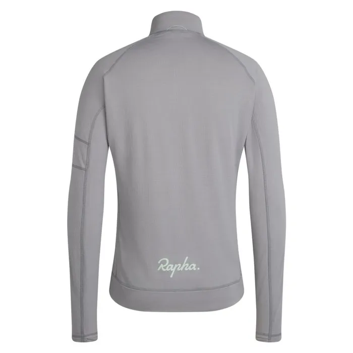 Men Explore Zip Neck Pullover Dark Greygreylint Aloe Washsage Greyrock Rapha Hoodies and Sweatshirts