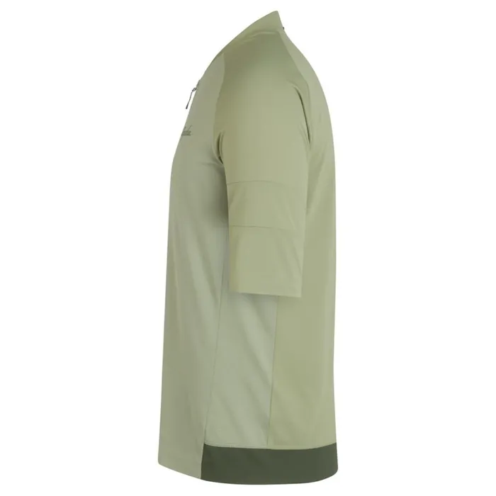 Men Explore Zip Neck Technical Tshirt Olive Greendeep Olive Greendark Navyoffwhitepale Greenlilac Rapha TShirts and Tops
