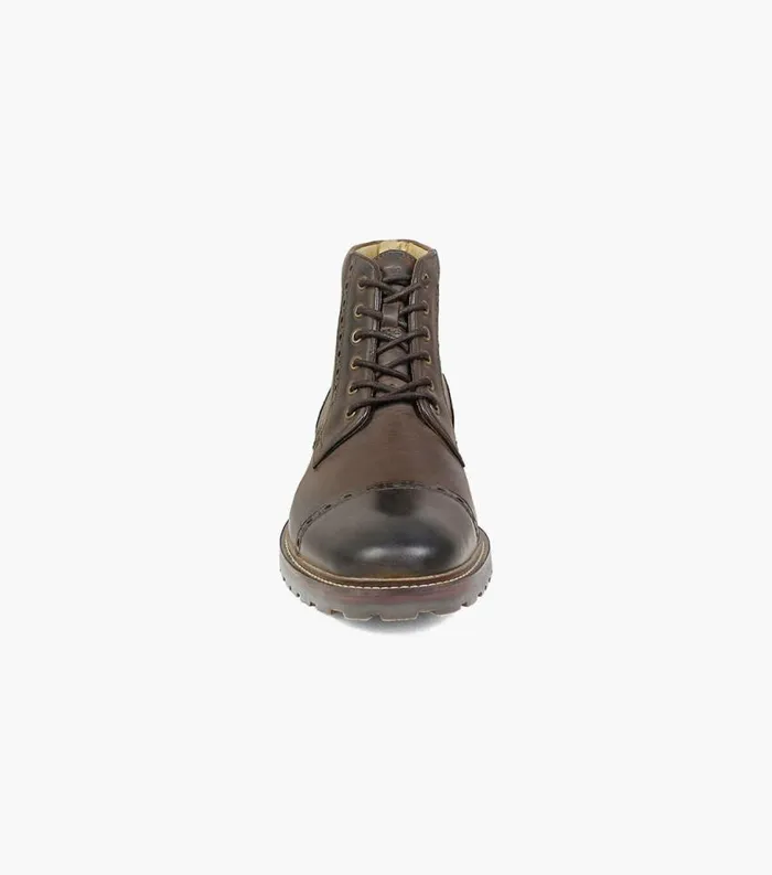 Men Fenway Cap Toe Boot Brown Ch Florsheim Dress Shoes
