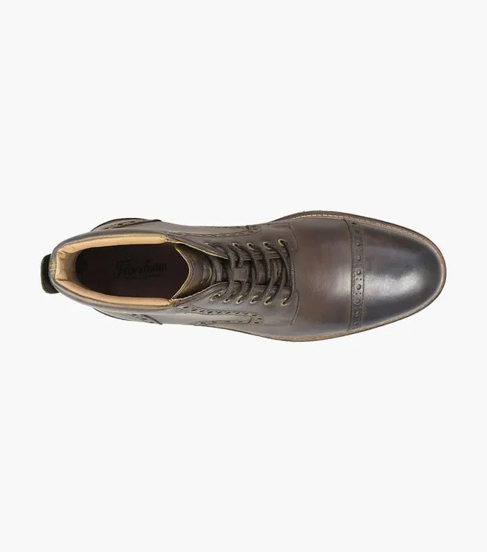 Men Fenway Cap Toe Boot Brown Ch Florsheim Dress Shoes