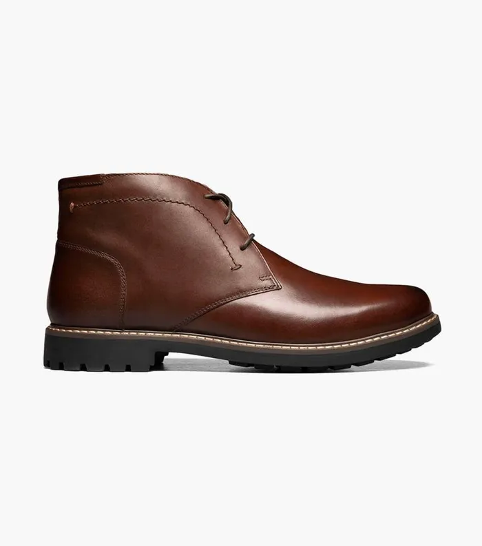 Men Field Plain Toe Chukka Boot Brown Florsheim Dress Shoes