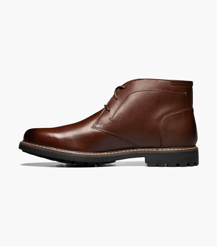Men Field Plain Toe Chukka Boot Brown Florsheim Dress Shoes