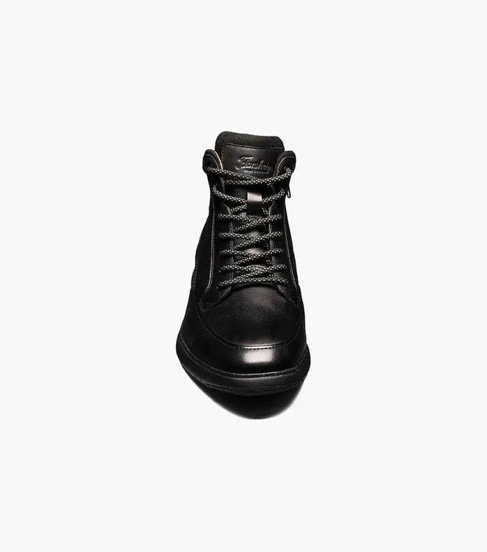 Men Flair Moc Toe Lace Up Boot Black Florsheim Casual Shoes