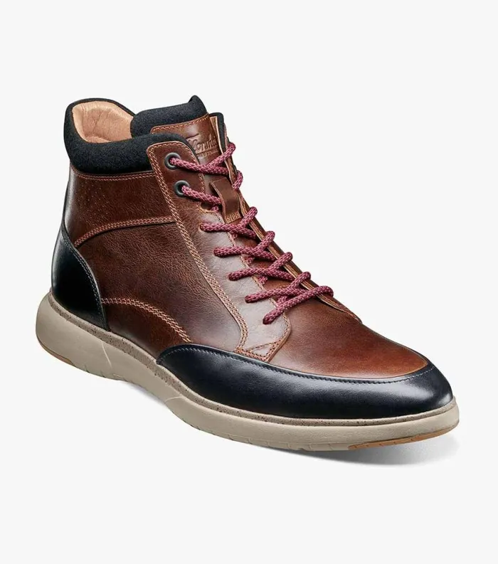 Men Flair Moc Toe Lace Up Boot Brown Multi Florsheim Casual Shoes
