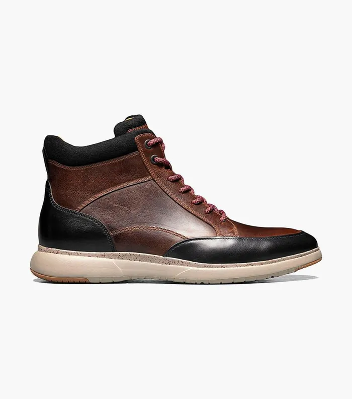 Men Flair Moc Toe Lace Up Boot Brown Multi Florsheim Casual Shoes