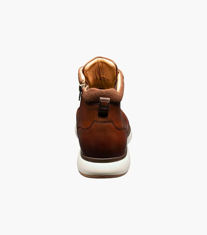 Men Flair Moc Toe Lace Up Boot Cognac Florsheim Casual Shoes