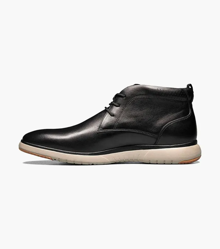 Men Flair Plain Toe Chukka Boot Black Florsheim Casual Shoes