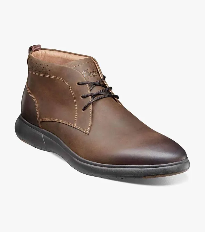 Men Flair Plain Toe Chukka Boot Brown Ch Florsheim Casual Shoes