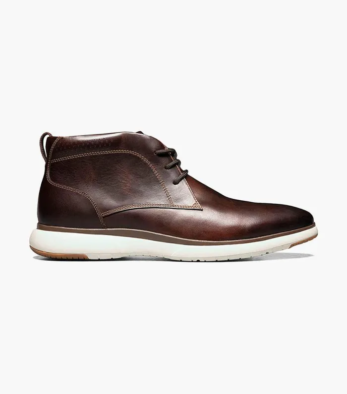 Men Flair Plain Toe Chukka Boot Brown Florsheim Casual Shoes