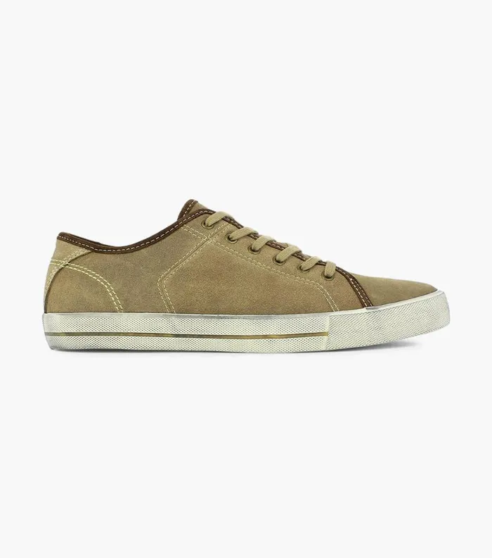 Men Flash Plain Toe Lace Up Stone Florsheim Casual Shoes