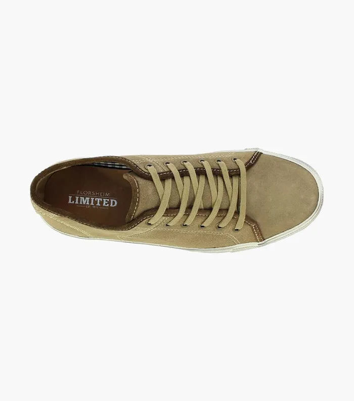 Men Flash Plain Toe Lace Up Stone Florsheim Casual Shoes