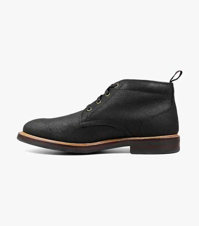 Men Foundry Plain Toe Chukka Boot Ebony Printed Florsheim Casual Shoes