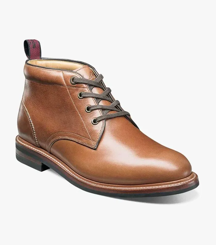 Men Foundry Plain Toe Chukka Boot Saddle Tan Florsheim Casual Shoes