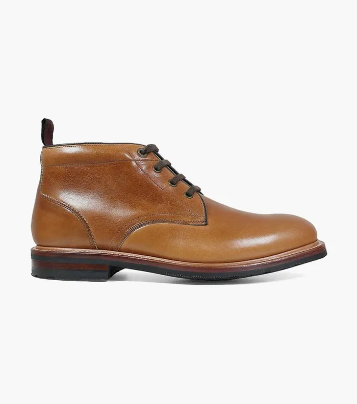 Men Foundry Plain Toe Chukka Boot Saddle Tan Florsheim Casual Shoes