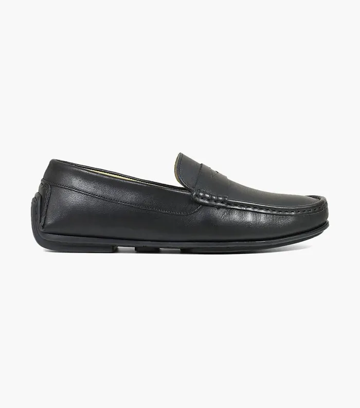 Men Fuego Moc Toe Penny Loafer Black Florsheim Dress Shoes