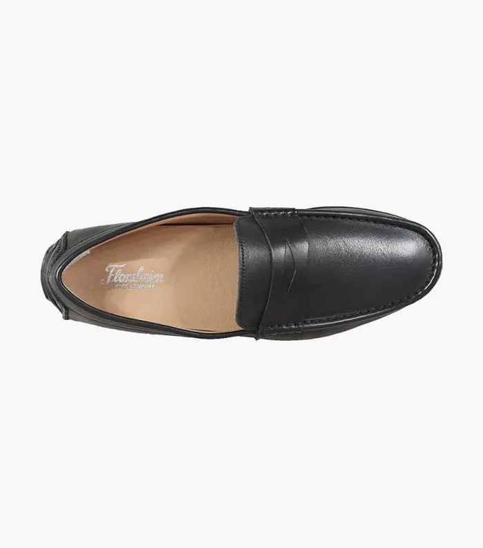 Men Fuego Moc Toe Penny Loafer Black Florsheim Dress Shoes