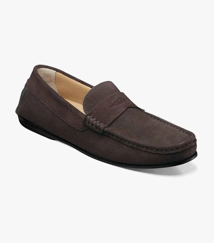 Men Fuego Moc Toe Penny Loafer Brown Florsheim Dress Shoes