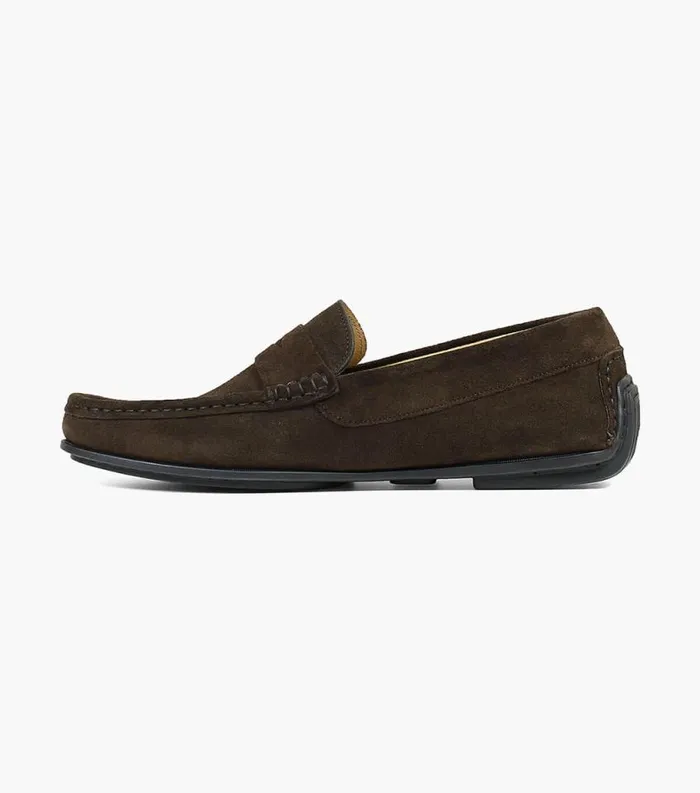 Men Fuego Moc Toe Penny Loafer Brown Florsheim Dress Shoes