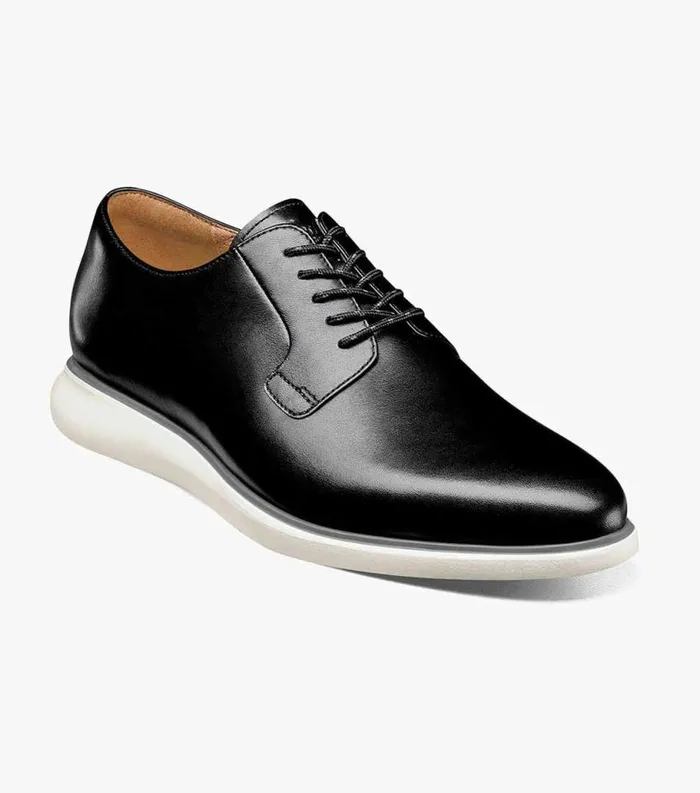 Men Fuel 5Eye Plain Toe Oxford Black Florsheim Casual Shoes