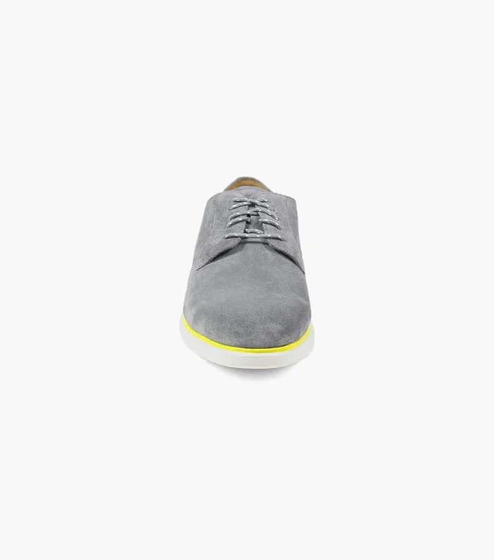 Men Fuel 5Eye Plain Toe Oxford Gray Suede Florsheim Casual Shoes