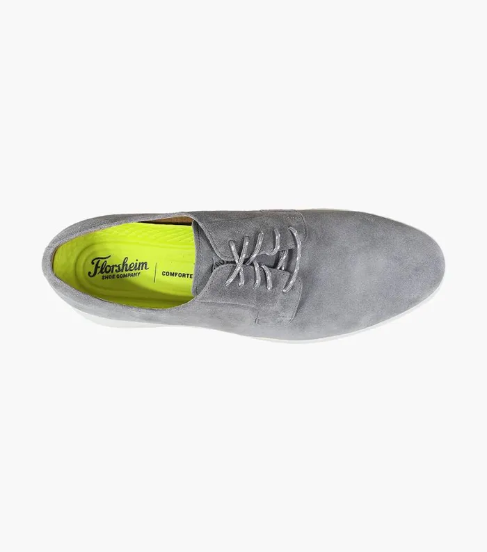 Men Fuel 5Eye Plain Toe Oxford Gray Suede Florsheim Casual Shoes