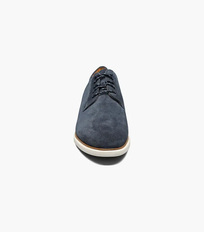 Men Fuel 5Eye Plain Toe Oxford Navy Suede Florsheim Casual Shoes