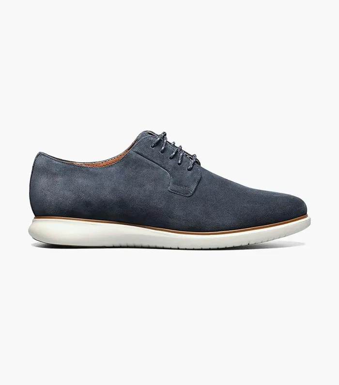 Men Fuel 5Eye Plain Toe Oxford Navy Suede Florsheim Casual Shoes