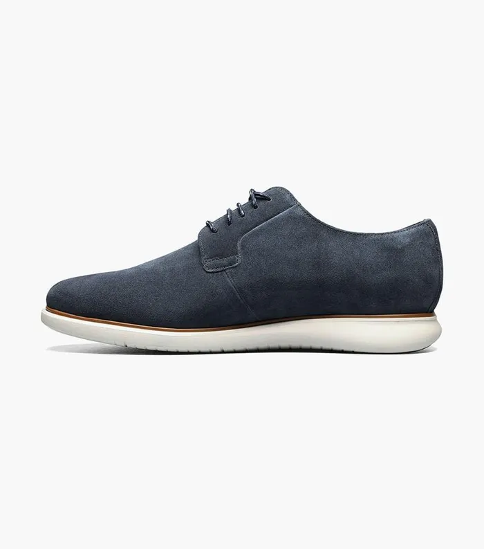 Men Fuel 5Eye Plain Toe Oxford Navy Suede Florsheim Casual Shoes