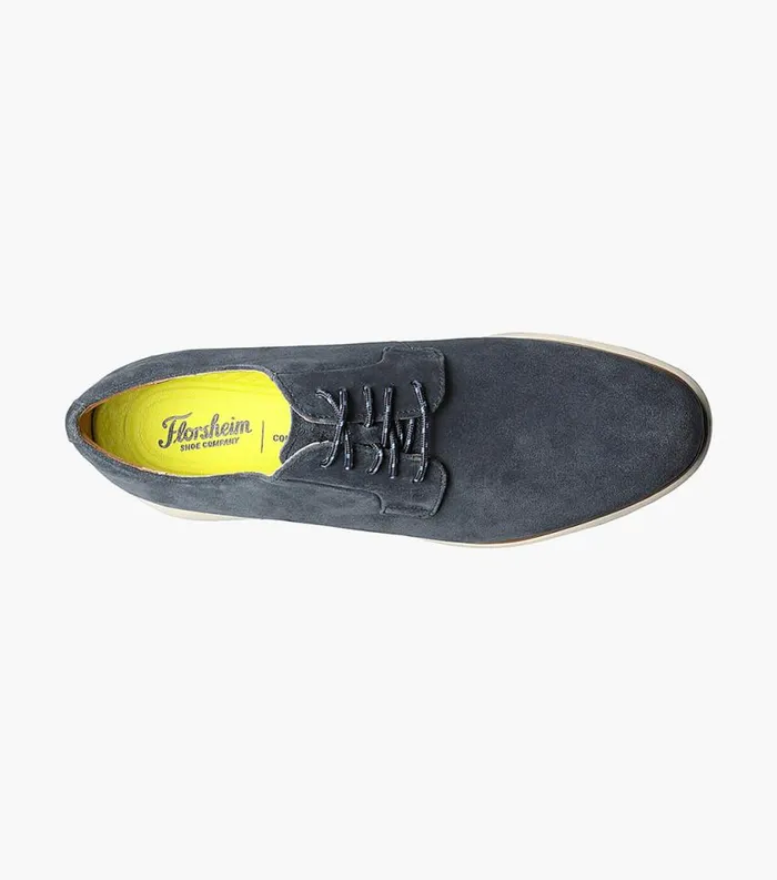 Men Fuel 5Eye Plain Toe Oxford Navy Suede Florsheim Casual Shoes